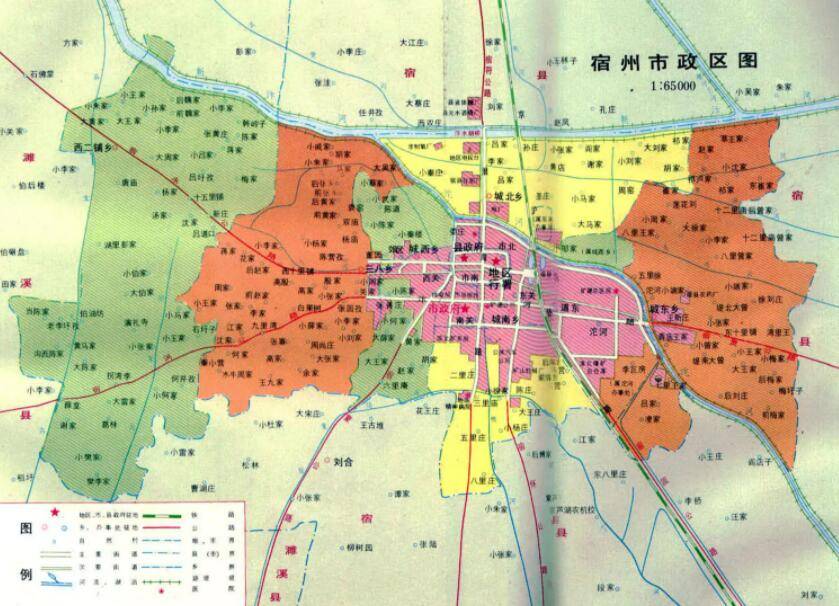 原创安徽省的区划变动16个地级市之一宿州市为何有5个区县