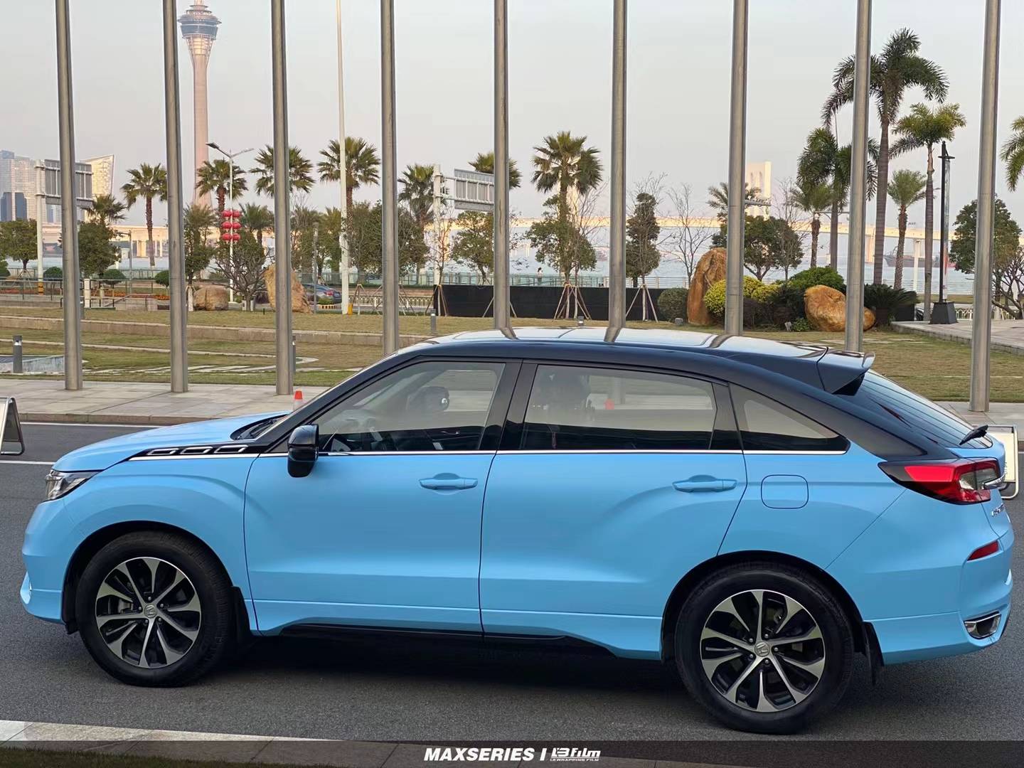 本田冠道lbfilm改色膜消光北卡蓝