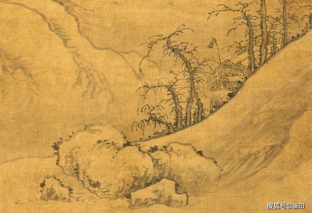 元曹知白雪山图