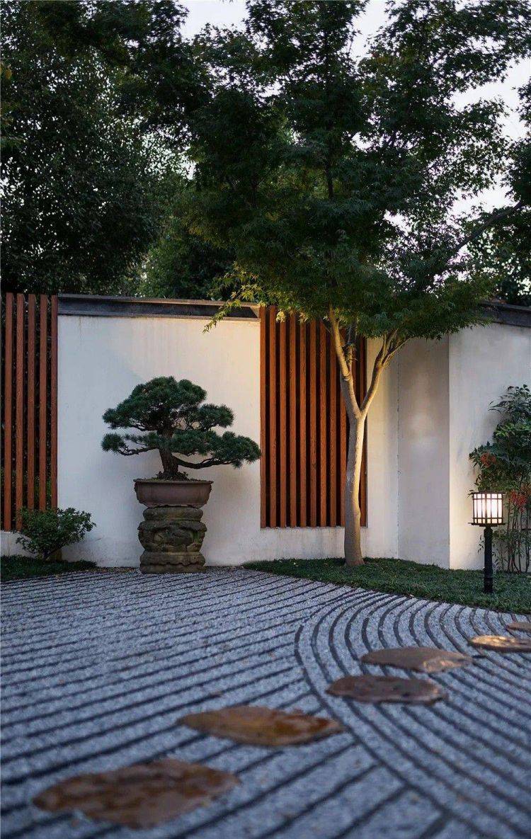 禅意日式私家花园设计效果图施工实景图欣赏_山水_庭院_园林