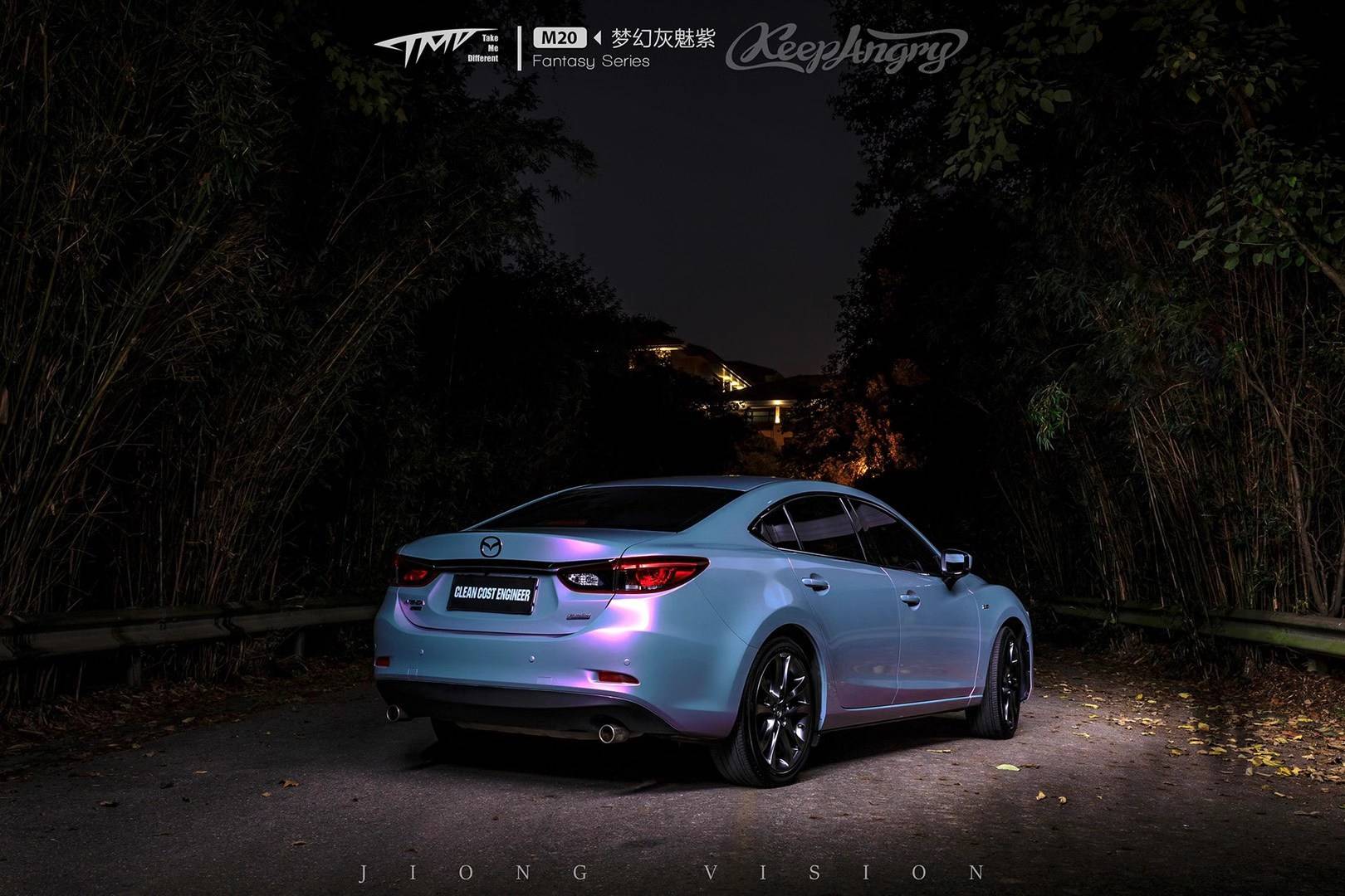 阿特兹tmd潮牌改色膜梦幻灰魅紫