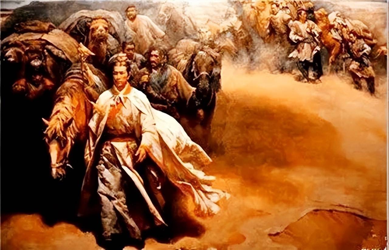 论张骞:"凿空西域"的功勋章,有他匈奴妻子的一半_汉武帝_中原_月氏