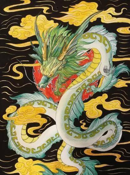 一类,根据书中的记载,青龙只有头上的一对角和身体上的鳞片与真龙相似