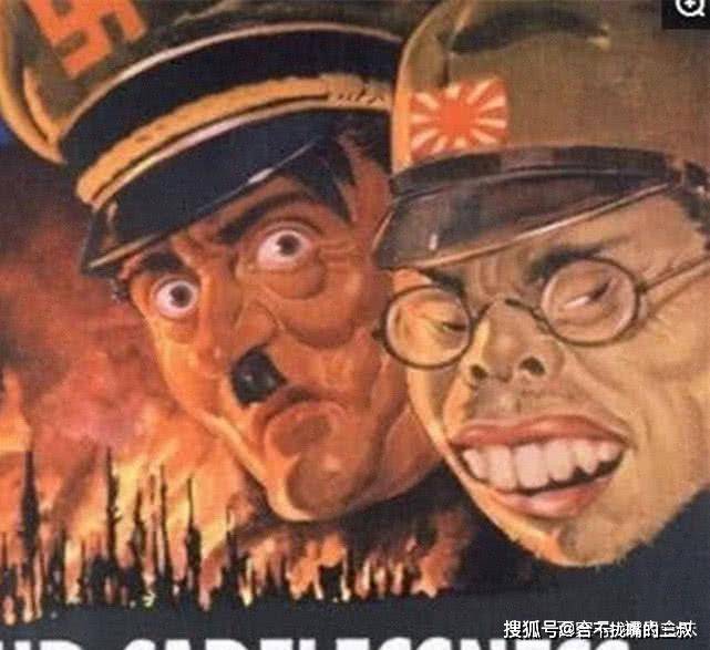 原创二战别具一格的宣传画看了才明白当初美国有多恨日本鬼子