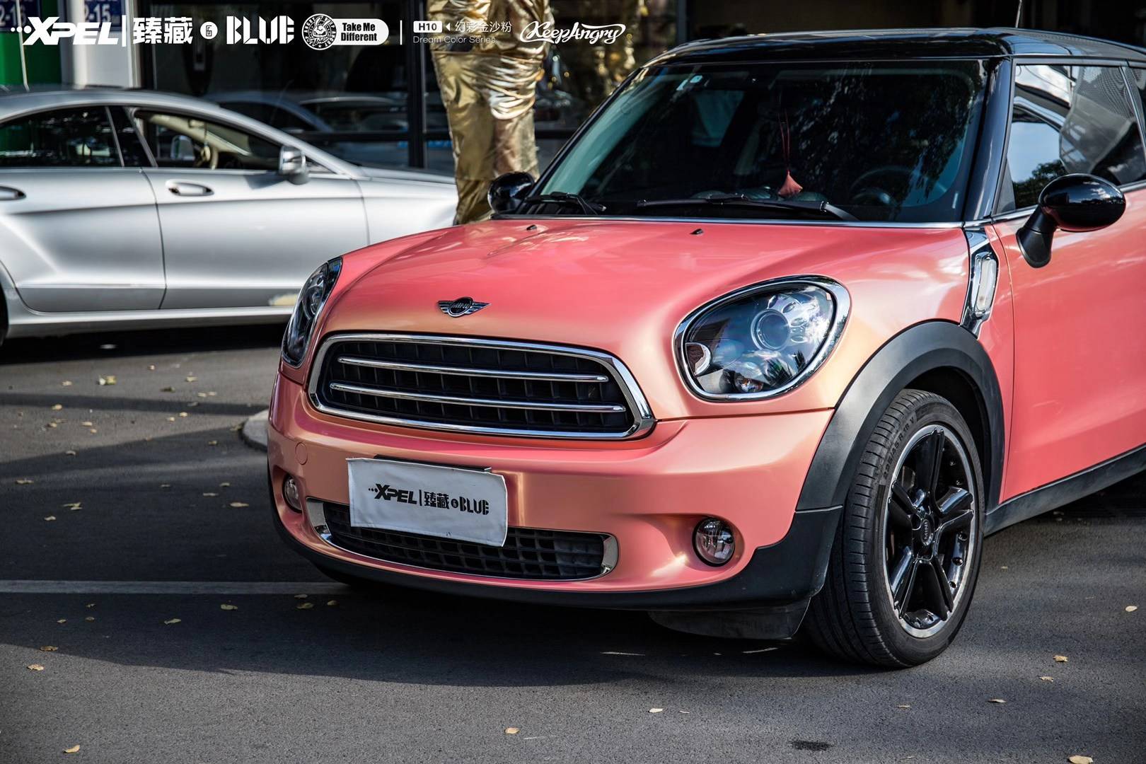 宝马mini paceman -tmd潮牌改色膜幻彩金沙粉_take_paceman_mini