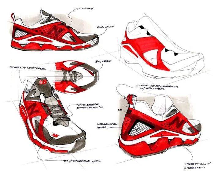 运动鞋120张工业设计手绘欣赏