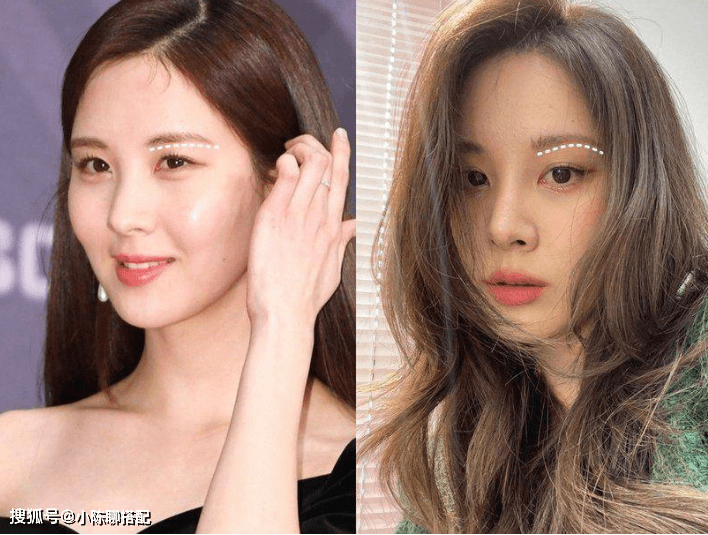 韩国女星都在画"中式眉",太适合亚洲人_弧度_眉峰_眉毛