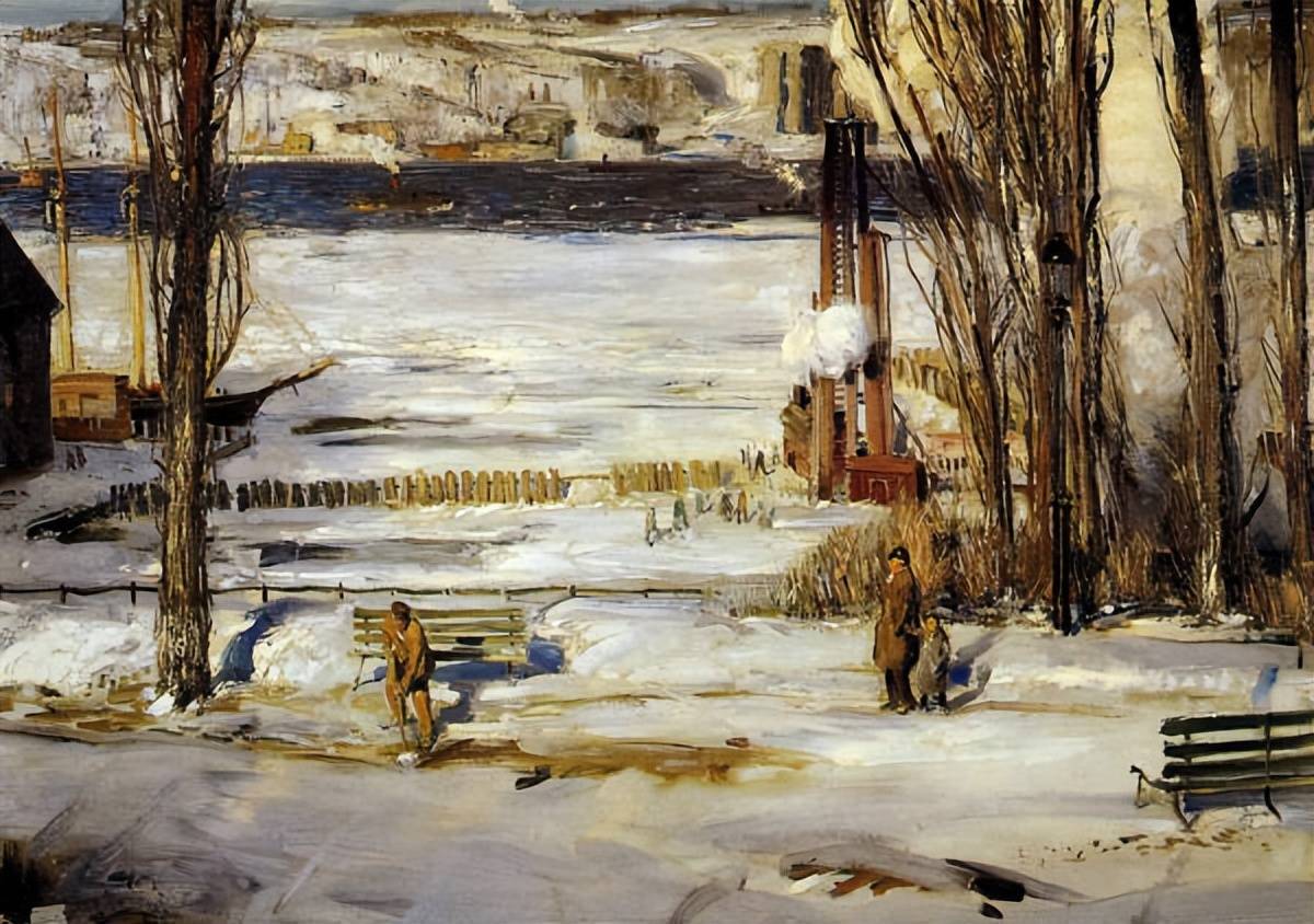 美国画家George Wesley Bellows 油画作品欣赏