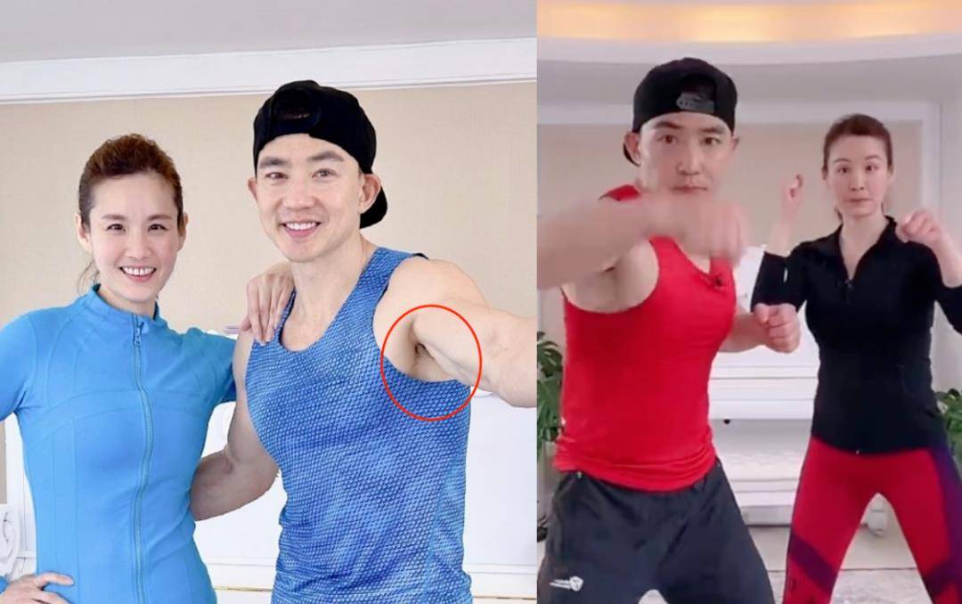 第一次,他直播跳操的时候,露出了腋毛,被平台警告不雅观,封了;而他的