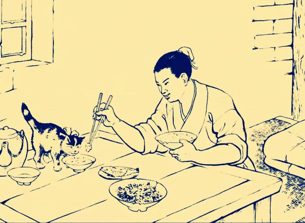 原创民间故事小渔夫受邀到龙宫游玩得了一只小花猫还讨到了媳妇