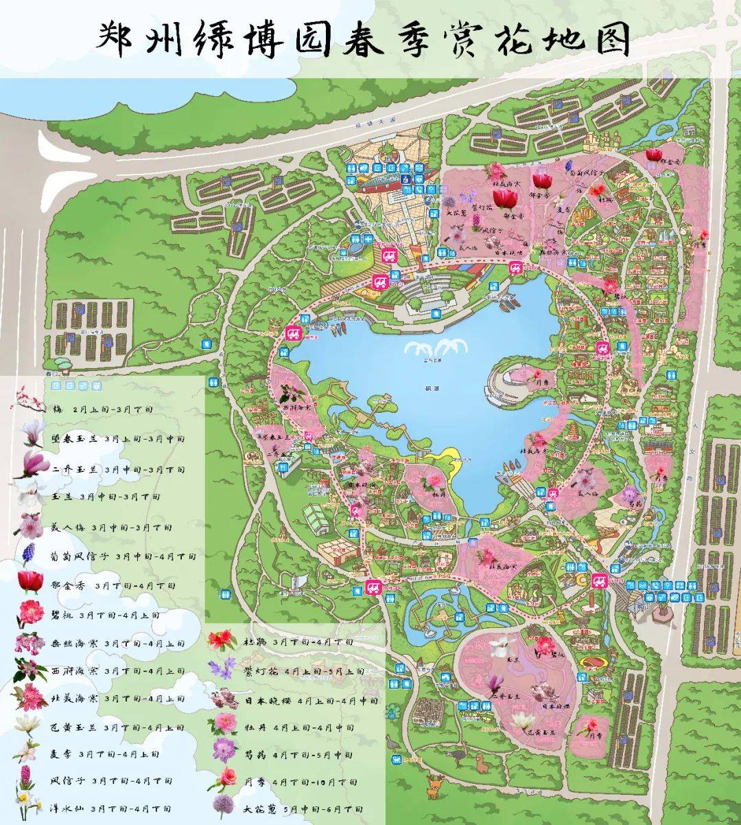 郑州绿博园内部地图图片
