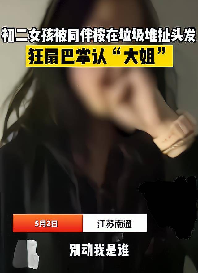 原创江苏一初中女生被同伴狂扇巴掌嫂子叫啥敢叫我大名