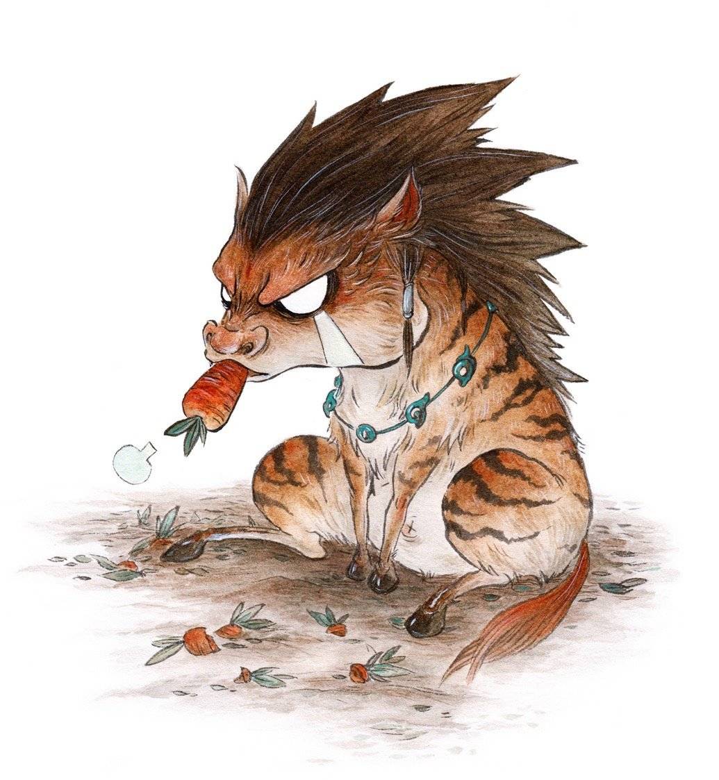 你见过这样的山海经萌/猛兽吗?_插画_ing_昆仑山