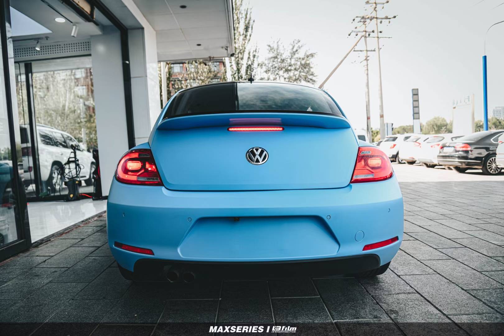 大众甲壳虫lbfilm改色膜消光北卡蓝