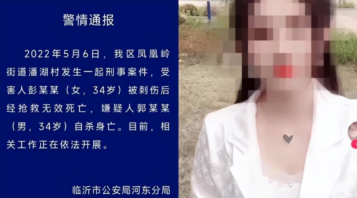 在临沂市凤凰岭街道潘湖村发生了一起男子杀害女子后自杀的恶性事件