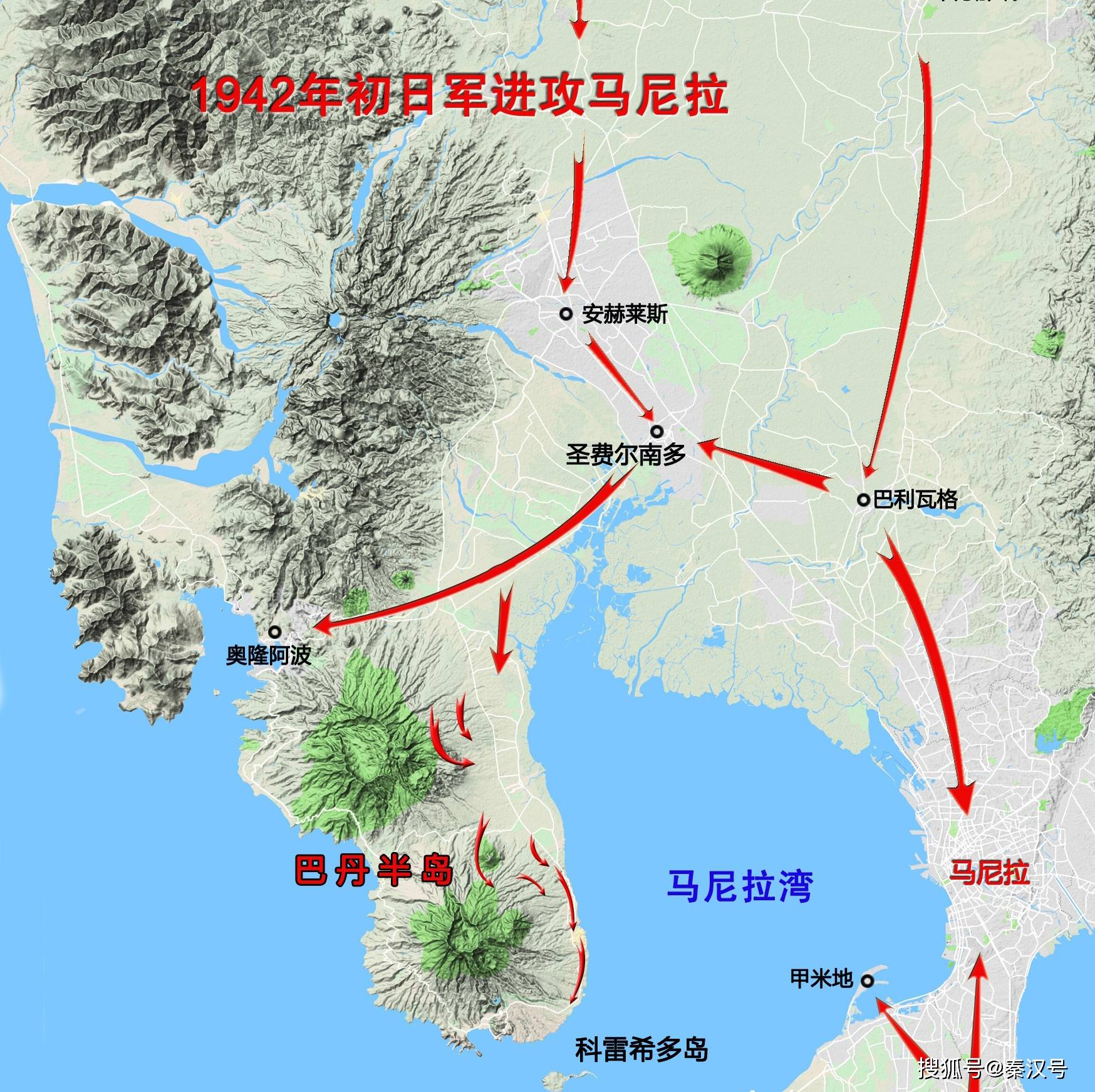 巴丹半岛地图图片