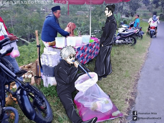 咒术回战恶搞图五条悟全部没有违和感最后一张笑出声