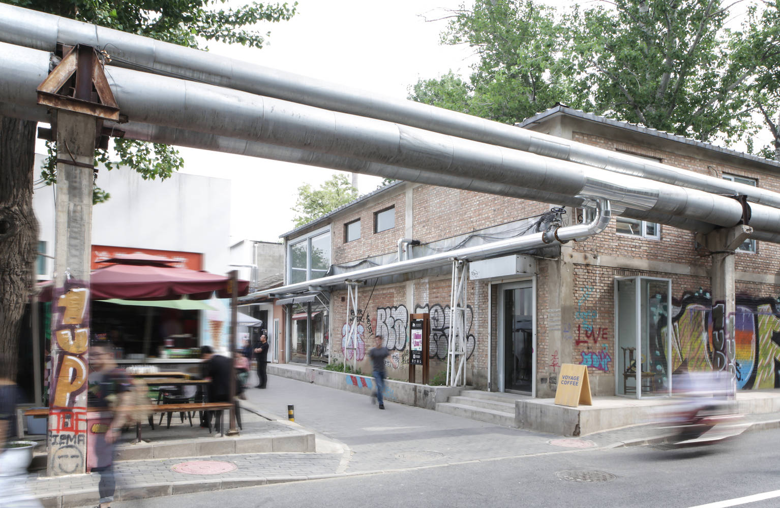 北京798艺术区·voyage咖啡店_空间_设计的_厂房