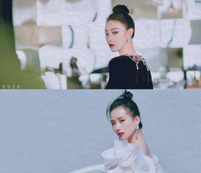 在前不久的一次时尚活动上,刘诗诗和倪妮堪称是黑白天鹅同框,身着白色