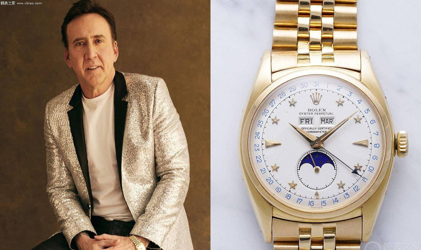 尼古拉斯·凯奇的腕表选择咱们都看完了,曾经凯奇也是万宝龙的代言人