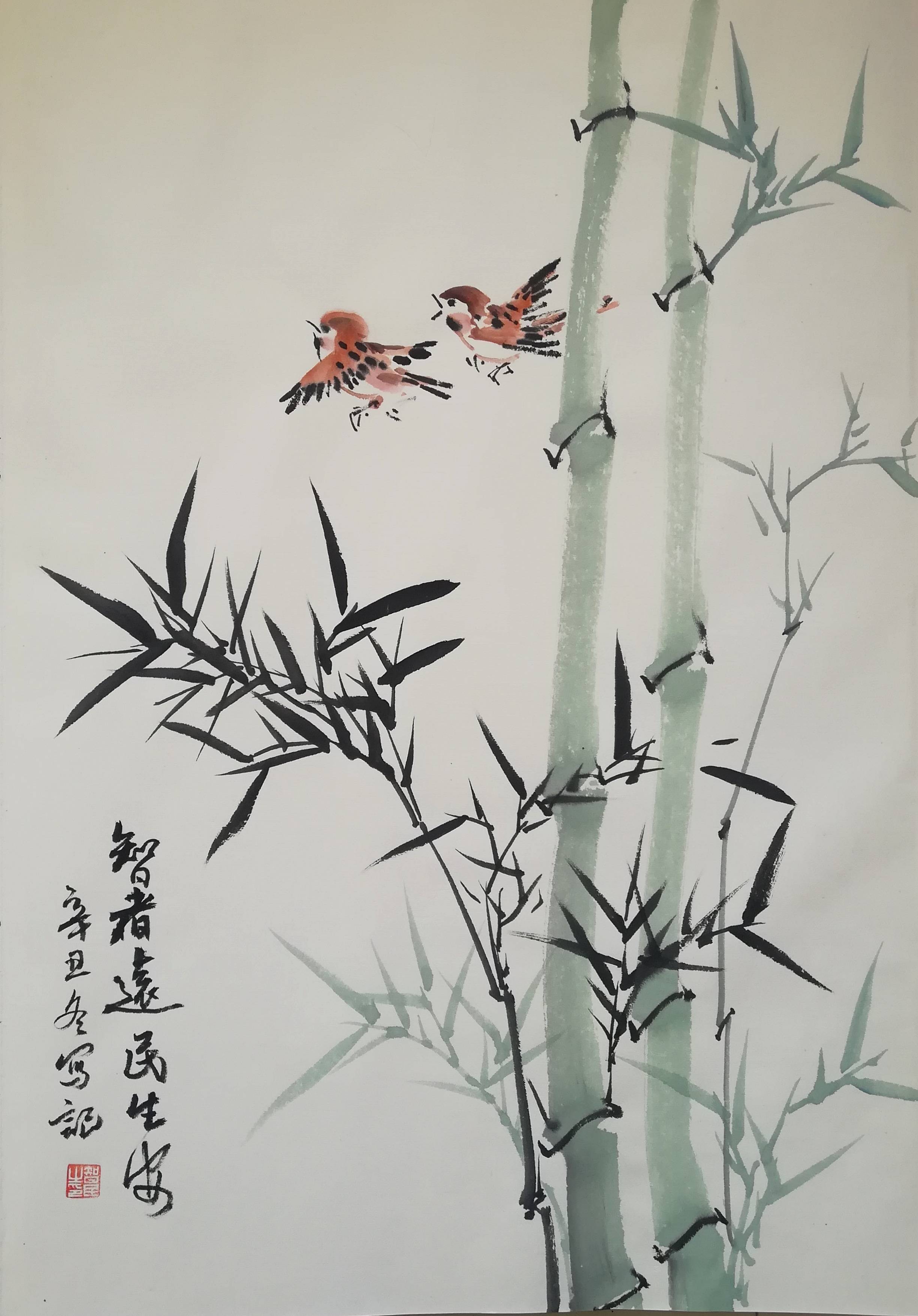 李智民:痴情兰石品自高_书画_作品_花鸟