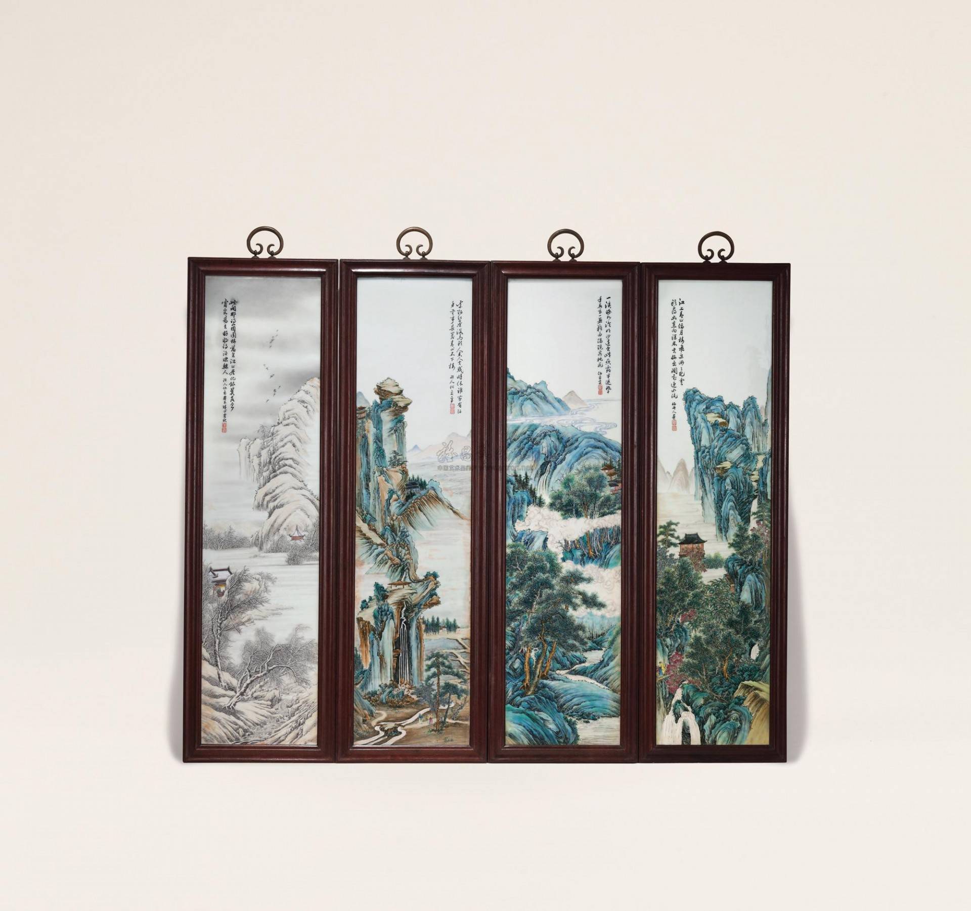 何许人瓷器瓷板画作品真品图片和鉴定方法