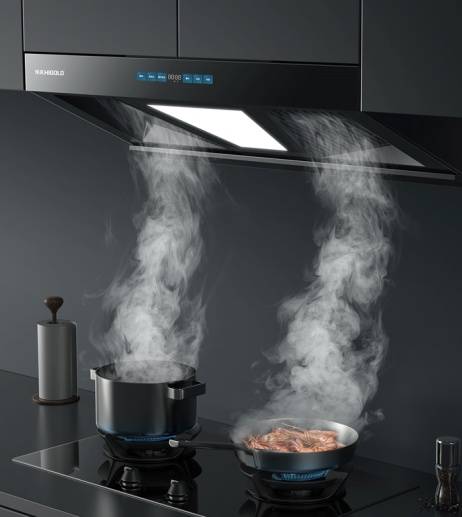 中式厨房油烟也有克星悍高双腔跨界吸油烟机让油烟无处可逃