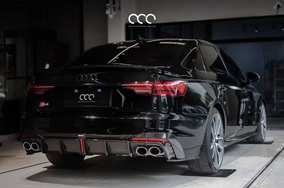 奥迪a4 漫彩改色膜亮黑_全国_奥迪