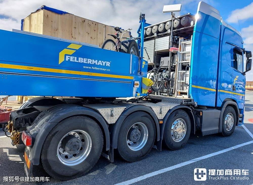 最大牵引175吨全球首台斯堪尼亚770s大件牵引车来袭啥配置