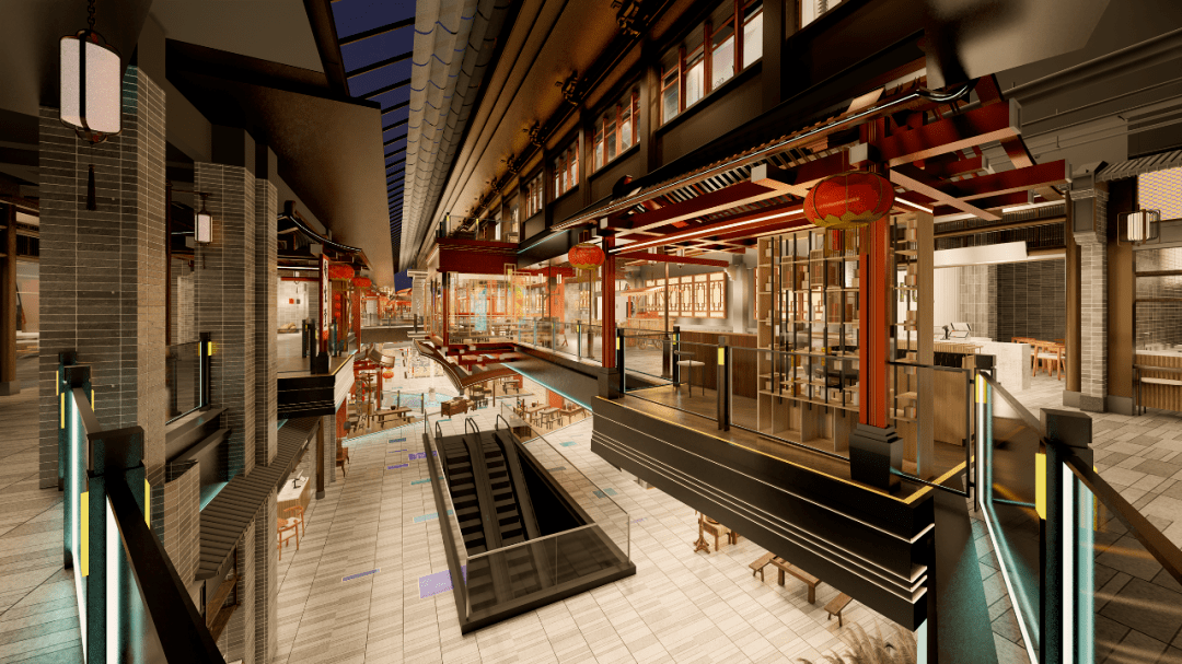 ve唯壹商业设计作品西安大唐不夜城大城志尚食坊荣获2022titan铂金奖