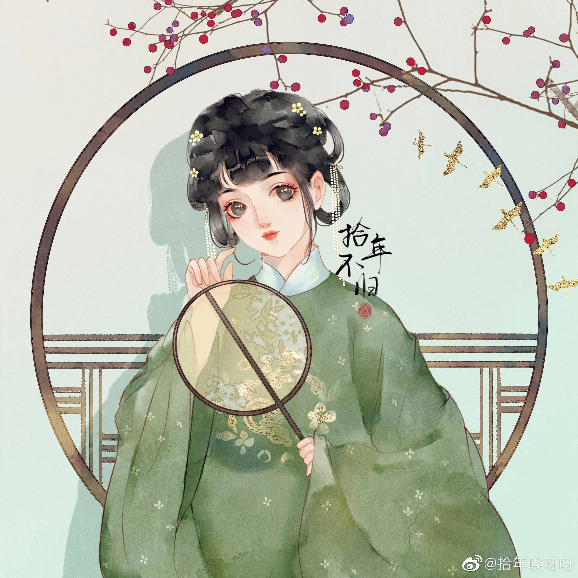 清雅淡丽的古风插画