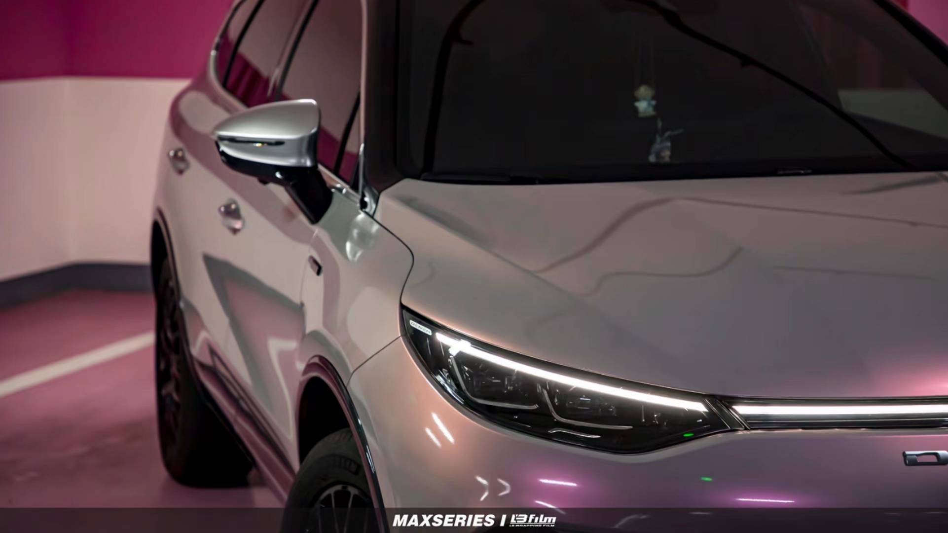 腾势xlbfilm改色膜钻石梦幻火山灰