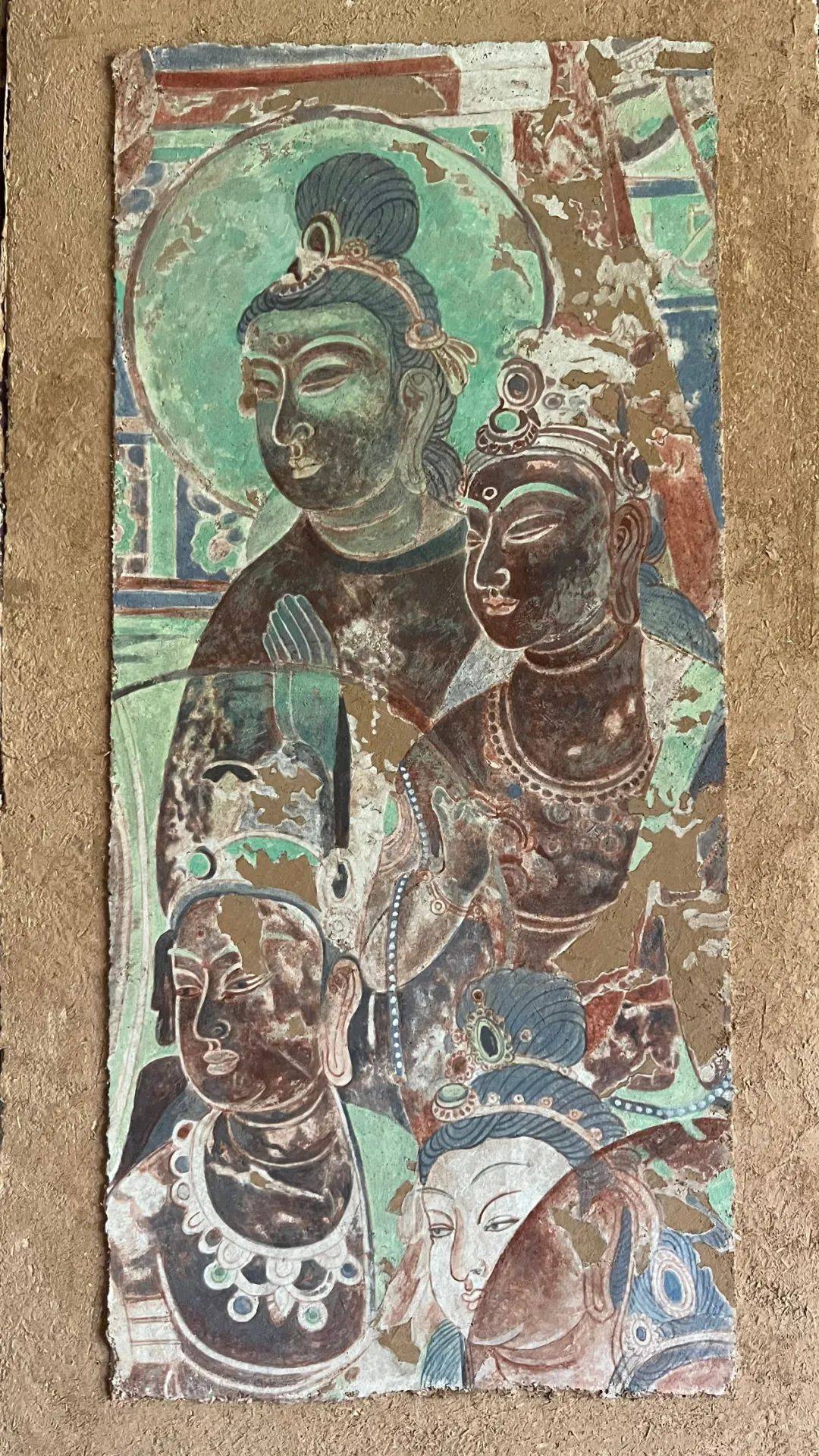 一抹佛头青王红利岩彩绘画洛阳市女美术家联谊会