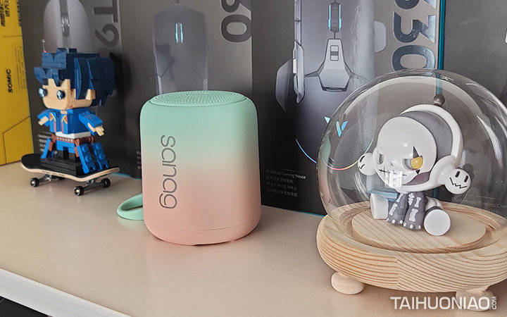 高颜值小身材大能量sanag塞那x6s渐变蓝牙音箱测评