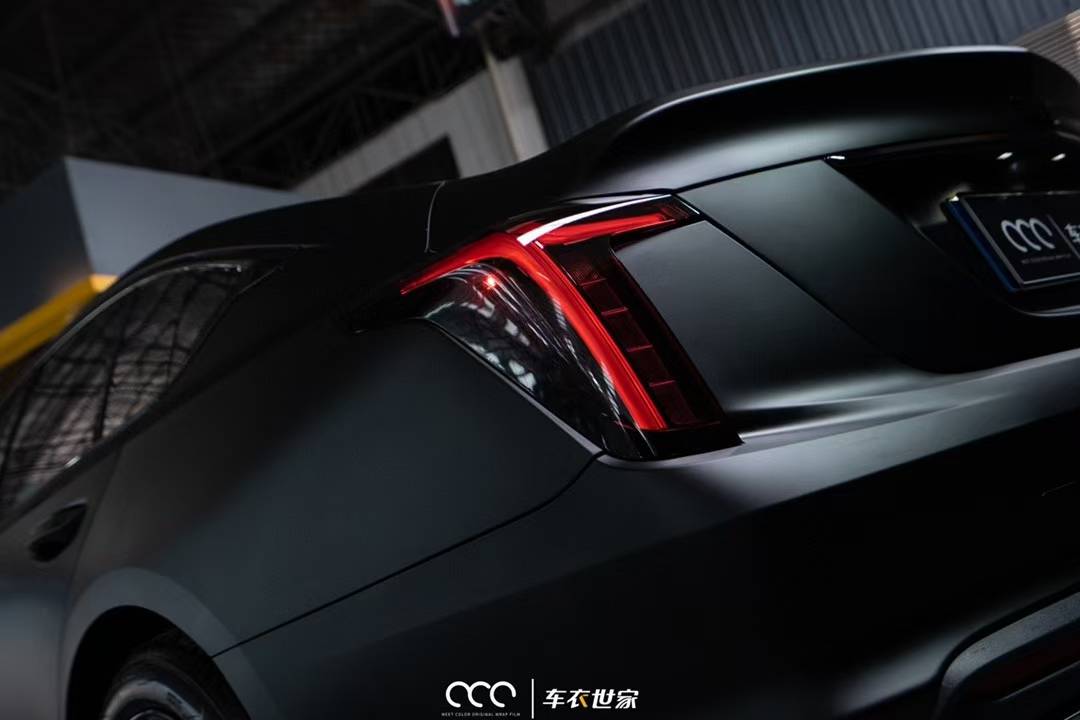 改色贴漫彩#一码在手全国无忧车衣世家 出品凯迪拉克ct5 pet超亚黑