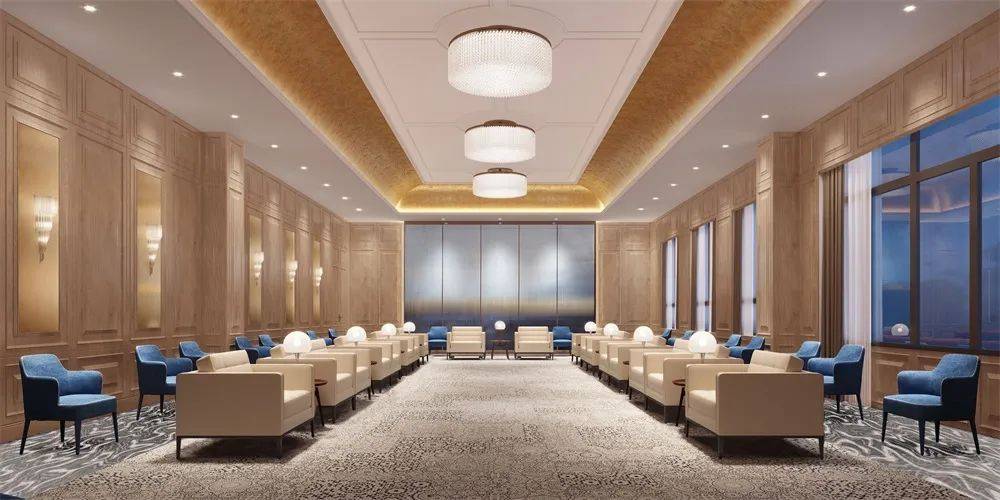 会见厅二层二层设有3间豪华会议套房,其中2间或全部3间可根据需求