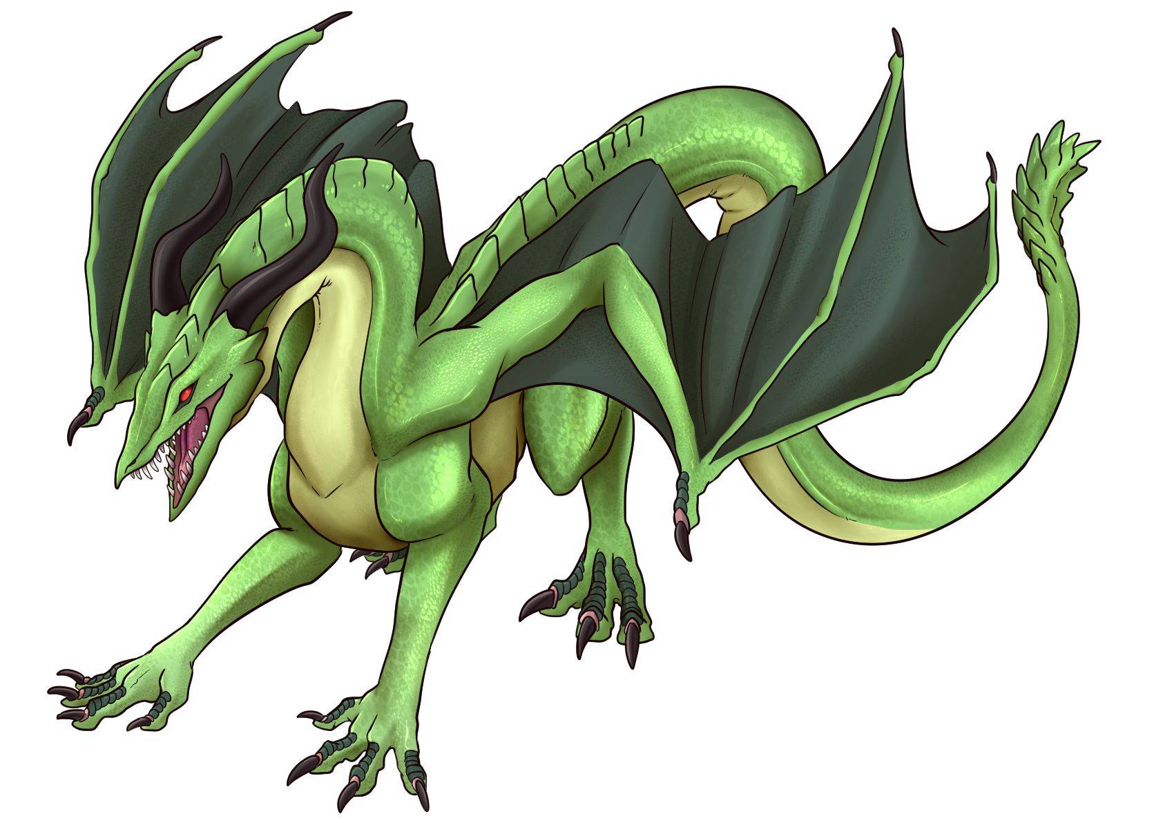 教你简单的青龙画法步骤!_阴影_工具_画笔