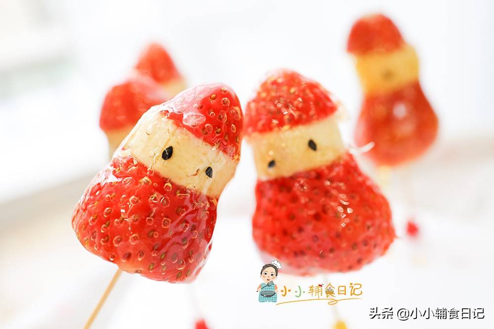 草莓雪人糖葫芦_糖水_棍子_温度