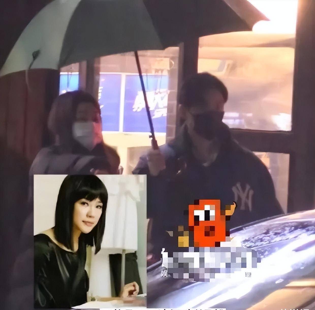 一女子探班钟汉良,身份疑似隐婚多年的妻子,长发披肩身材高挑_谢易桦