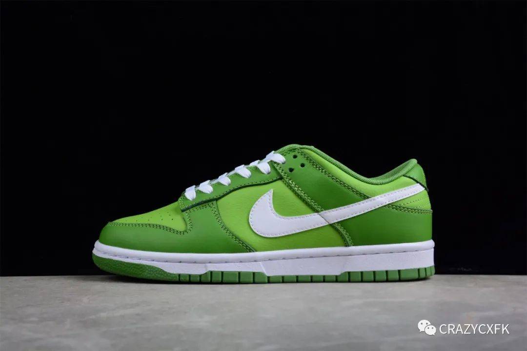 nike sb dunk low green white kermit 柠檬绿白低帮运动鞋