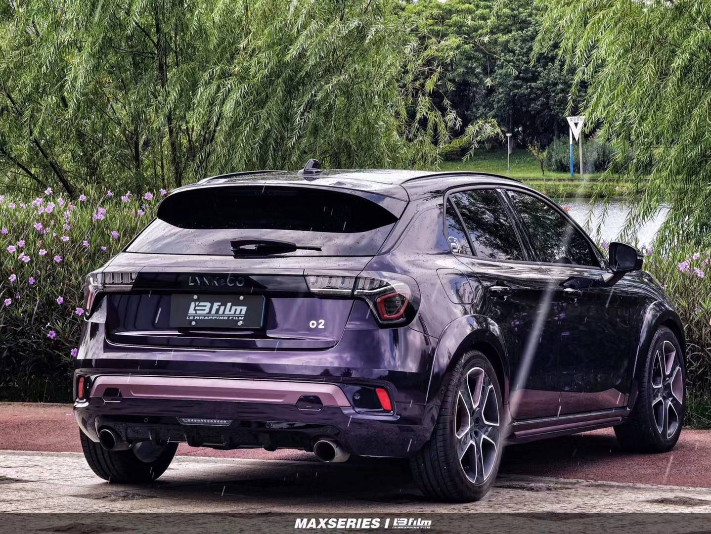 领克02lbfilm改色膜厄瑞玻斯紫