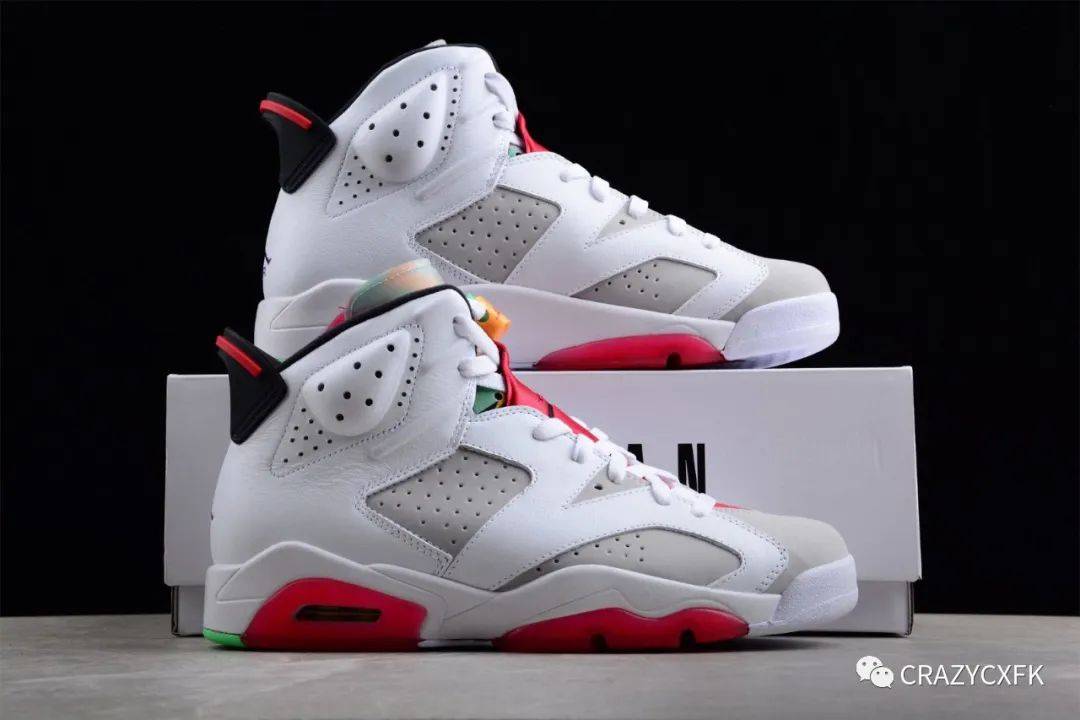 乔丹六代 air jordan 6 hare 兔八哥白红彩蛋球鞋