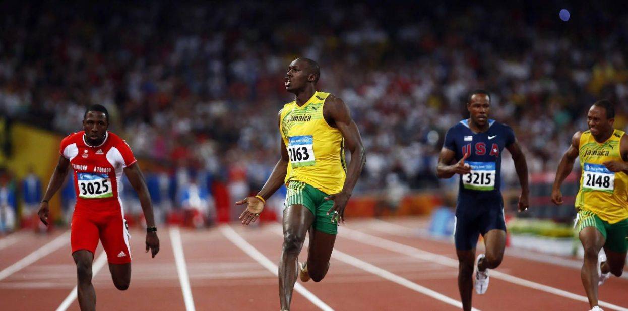 男子100米世界纪录图片