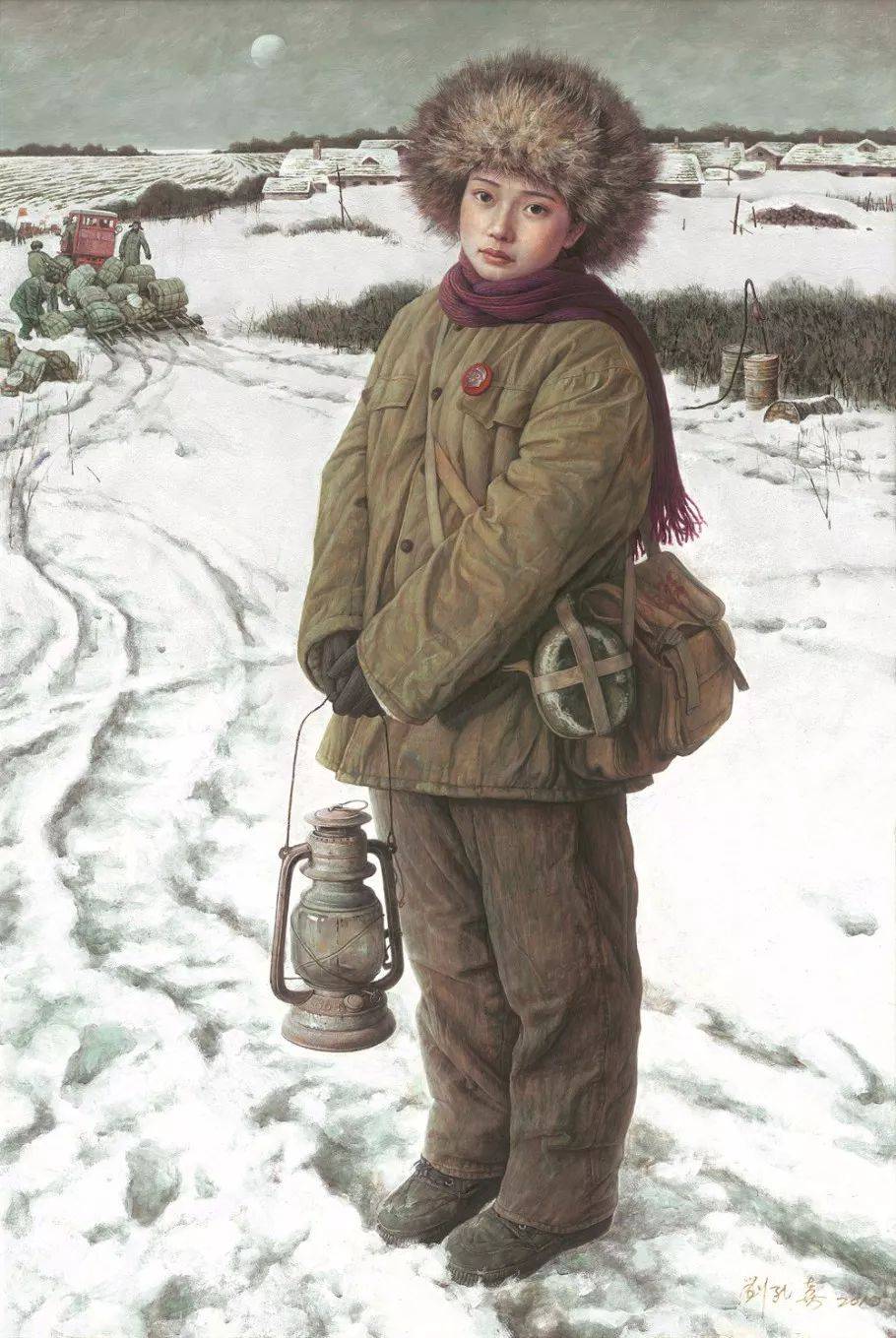 尚唯美艺术#远去的青春,首师大美院教授刘孔喜 笔下的女知青_北大荒