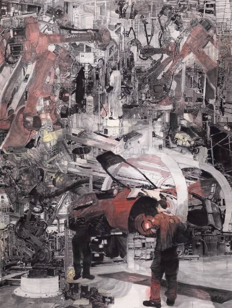 国画名家丨张钧:科技腾飞,崭新的时代山水