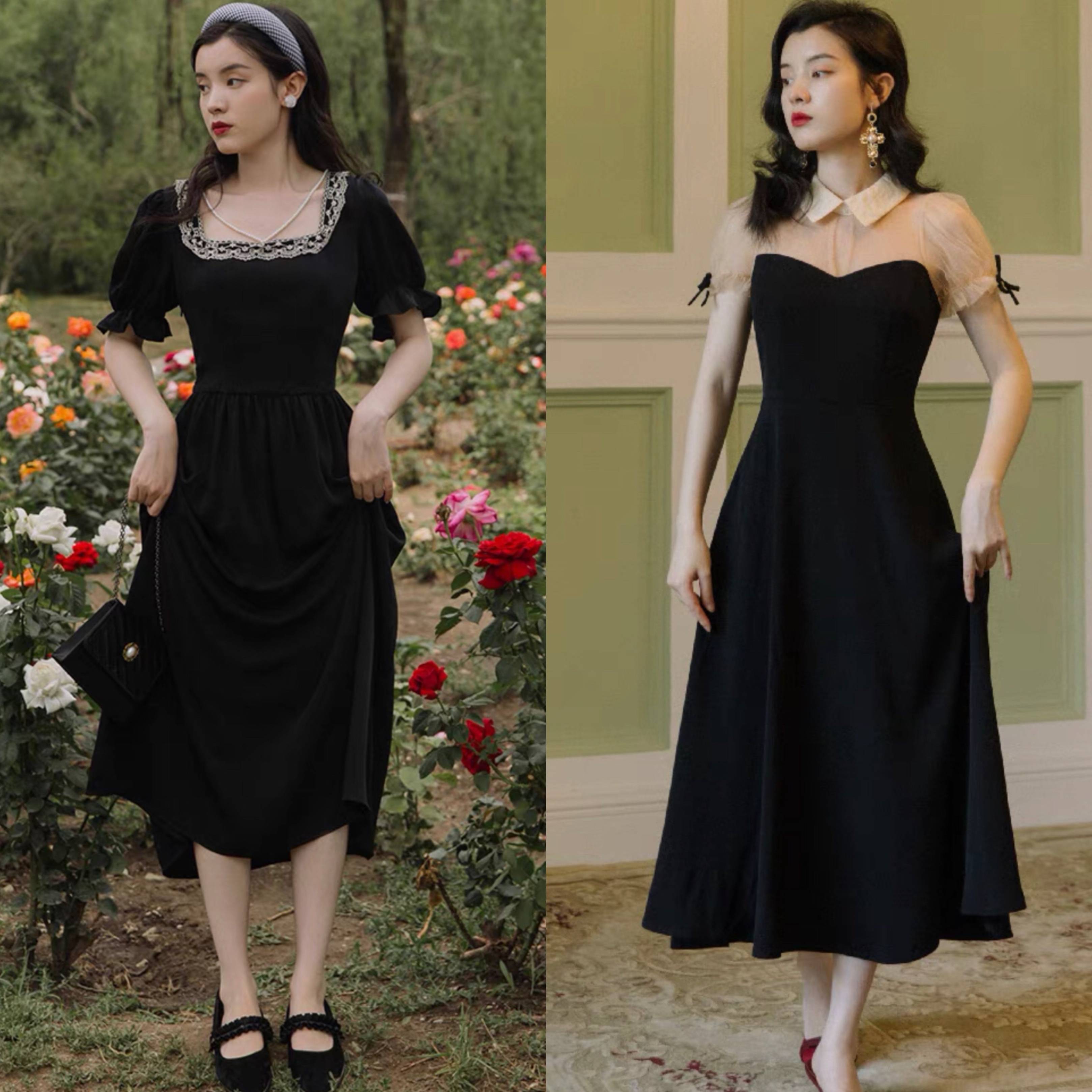 "赫本裙"才是夏季首选,美到了骨子里_白色_黑色_款式