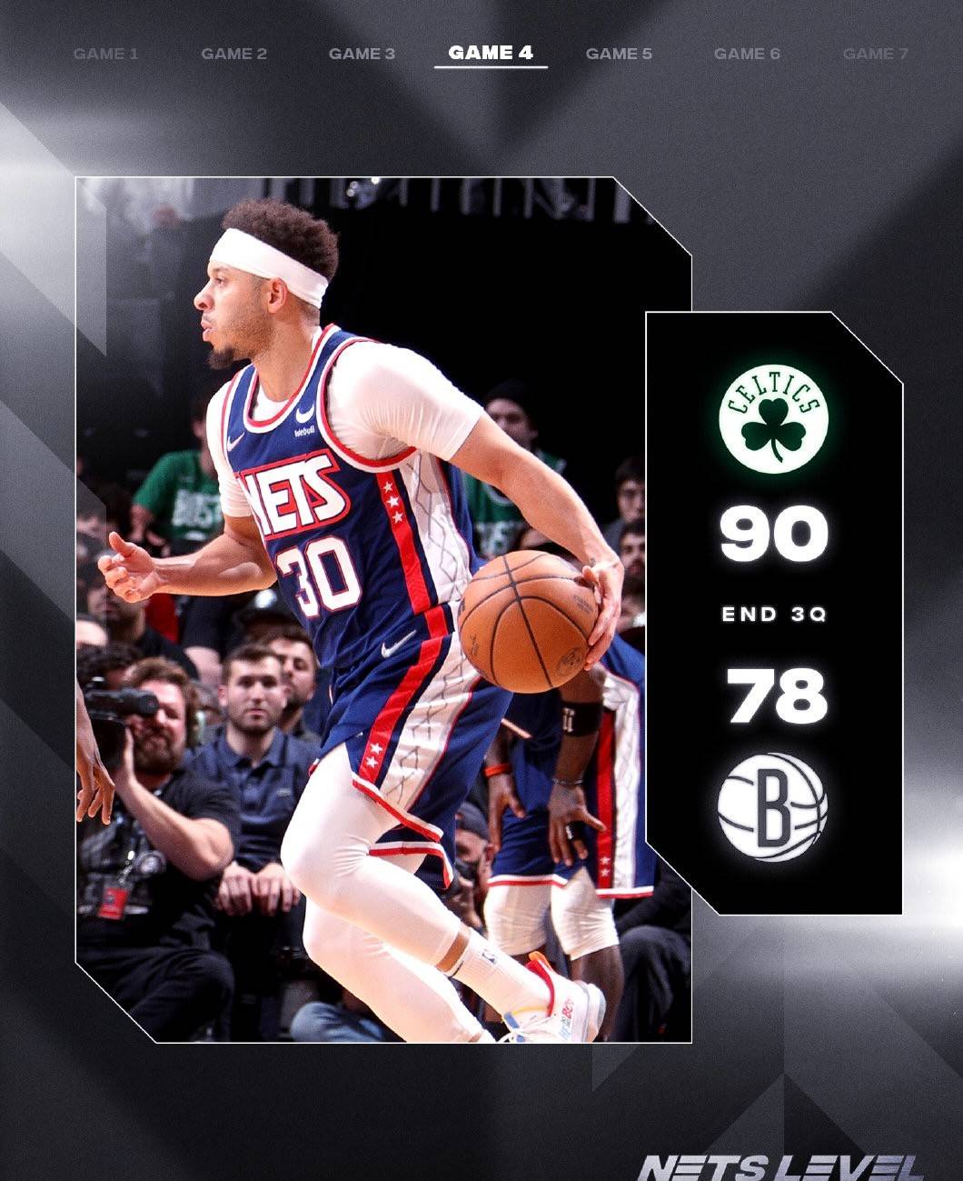 不幸运的是关键时刻杜兰特投丢关键罚球和三分,篮网无缘逆转,最终篮网