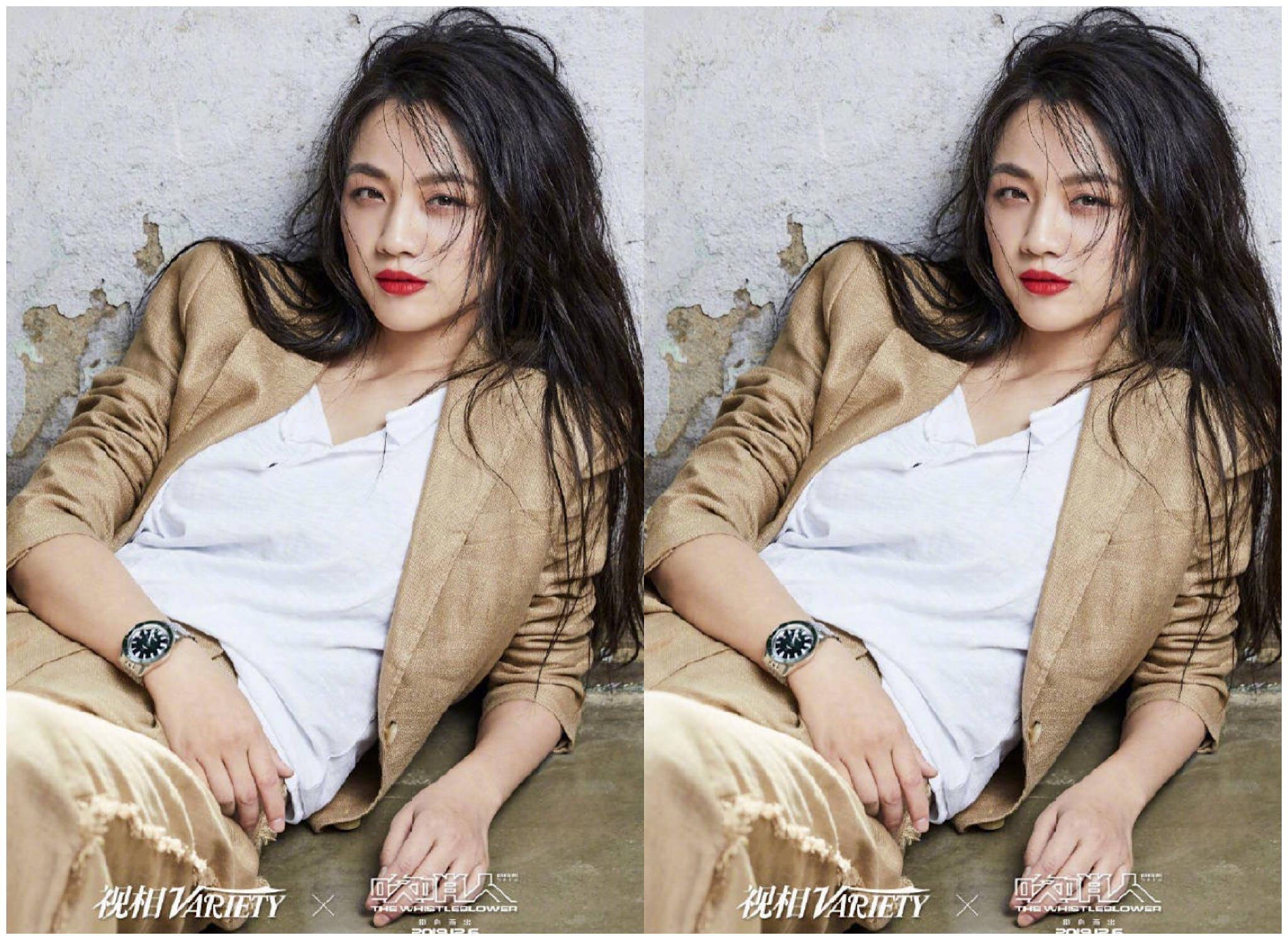 原创汤唯湿发大红唇登杂志尽显慵懒随意感文艺女神不是白叫的