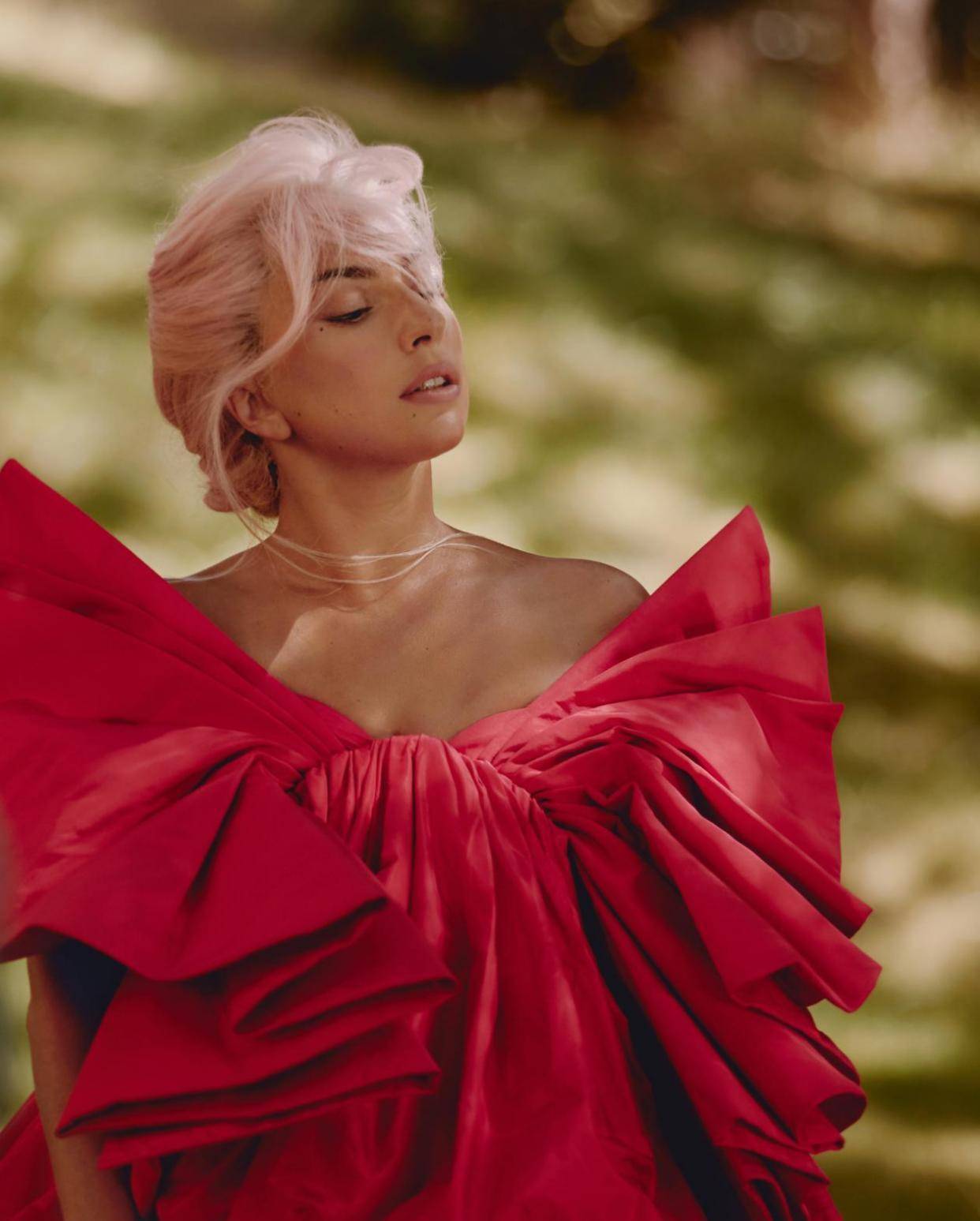 原创ladygaga终于美一回华丽登场激情献唱麻花辫看着也好高贵