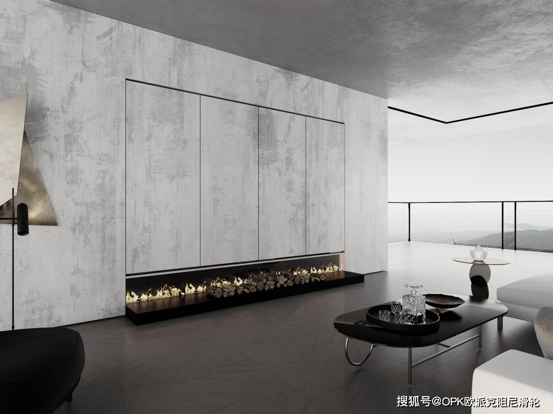 电视柜巴士门,给客厅双模空间——收纳&视听,空间一秒切换!